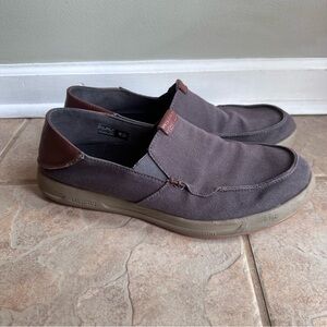 KURU Pace KuruCloud Gray Loafers Slip On Shoes Canvas Leather​